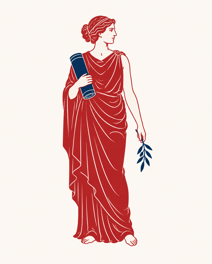 Athena — classical figure representing disciplined inquiry