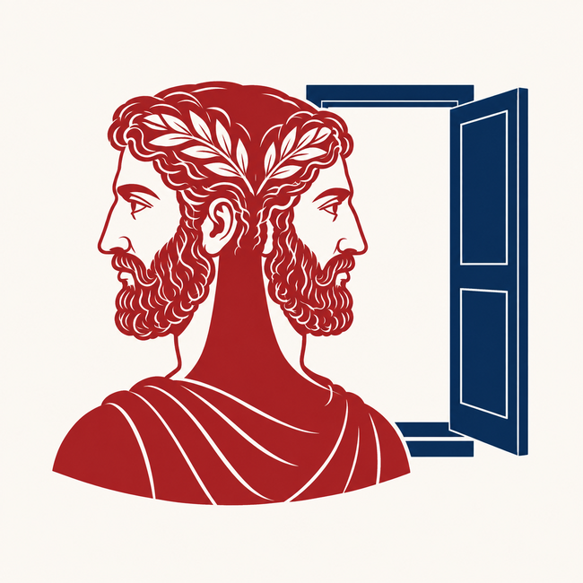 Janus — classical figure representing thresholds and futures